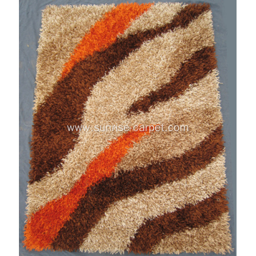 Mixed Yarn shaggy modern design carpet